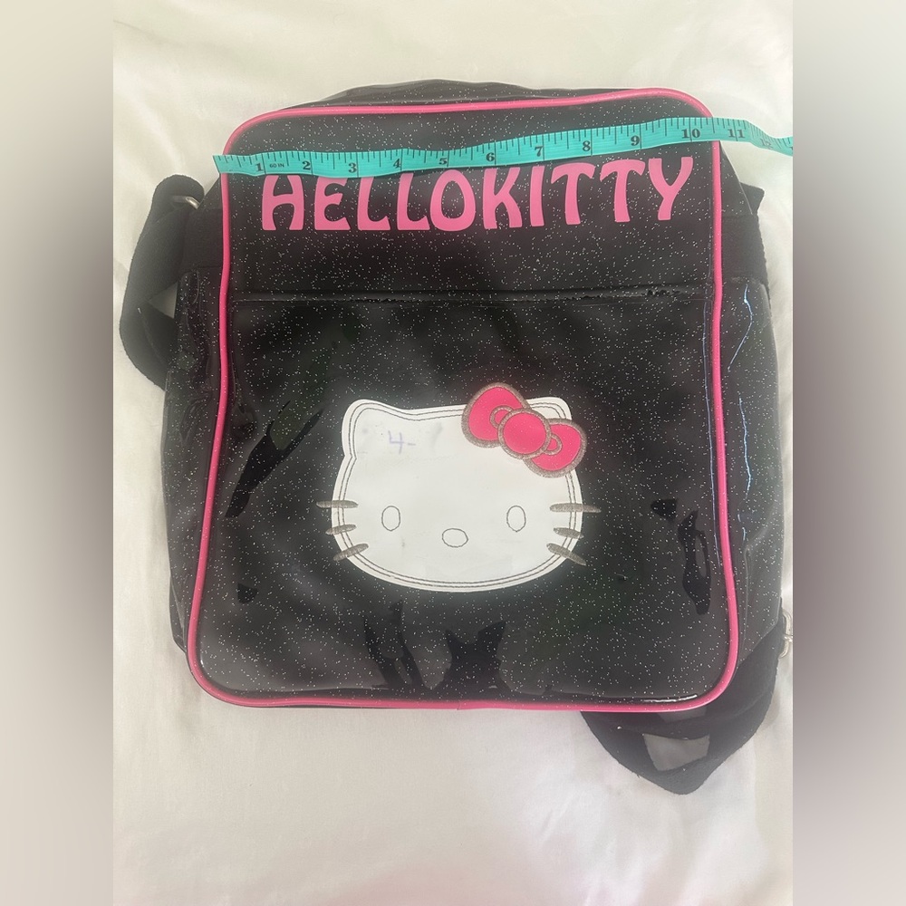 Hello Kitty Black and Pink Crossbody Bag